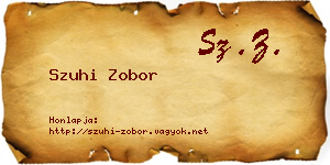 Szuhi Zobor névjegykártya